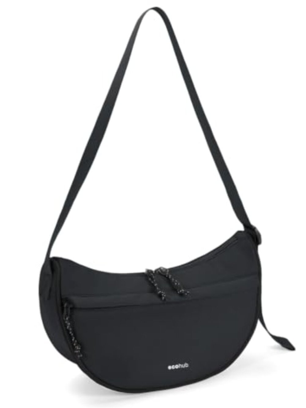 Anti Theft Crossbody Bag RFID Lightweight Nylon Crescent Shoulder Bag